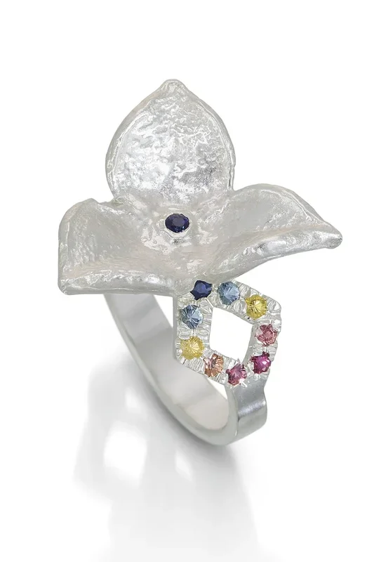 Seed Pod Ring with Sapphires – only blue sapphires (tier 2- made to order in 3-4 weeks)