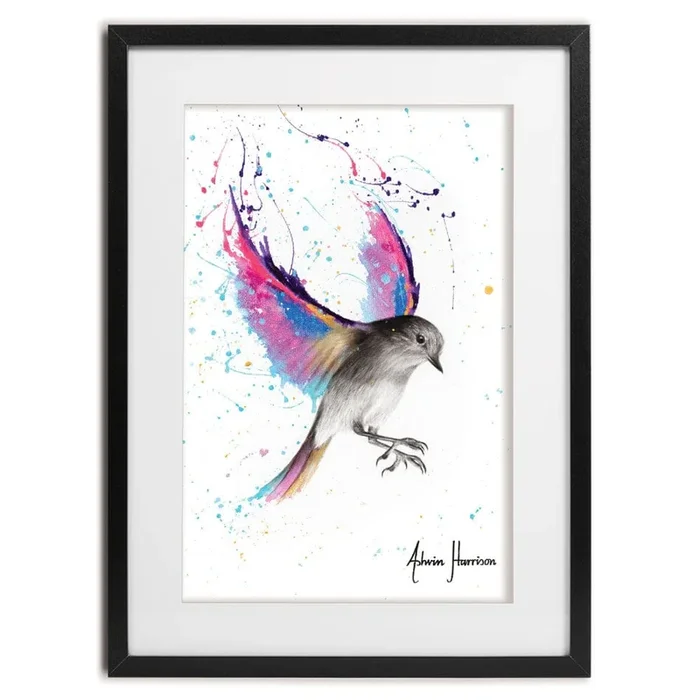 September Sunset Bird Framed Art Print