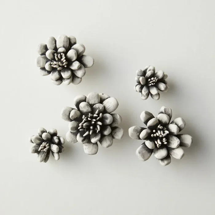 Set of 5 Blooms, Patterned – Set of 5 Blooms, Patterned