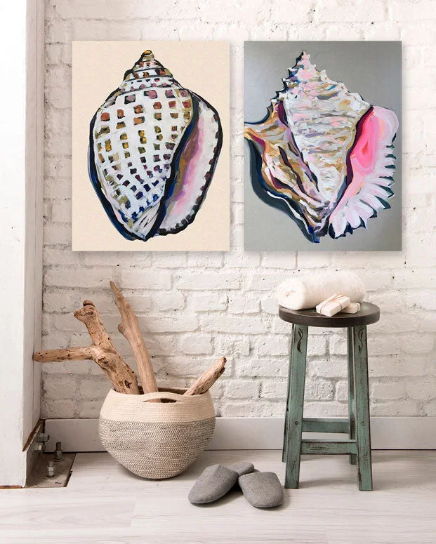 She Sells Seashells – Conch Canvas Wall Art