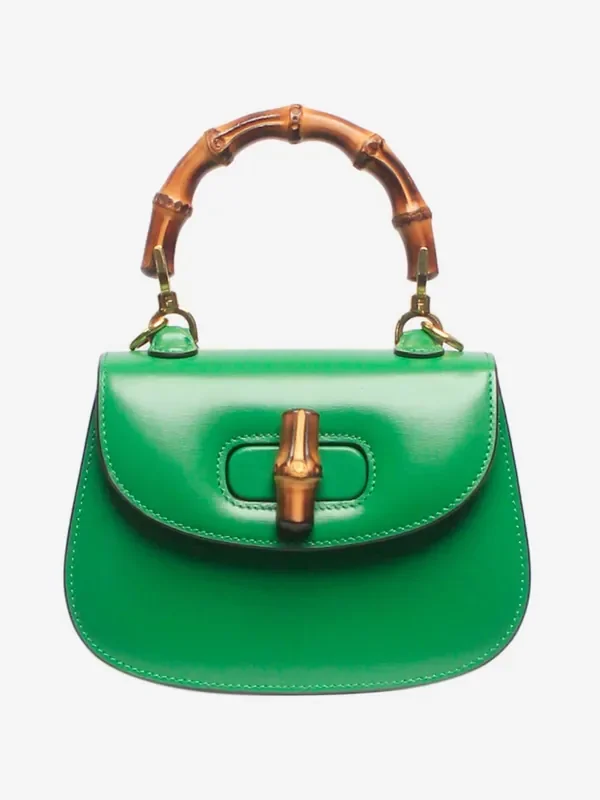 Sign of the Times Gucci Mini Green Bamboo 1947 Pre-Loved Bag