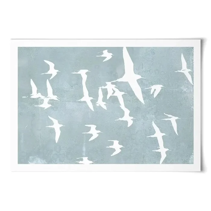 Silhouettes In Flight Art Print