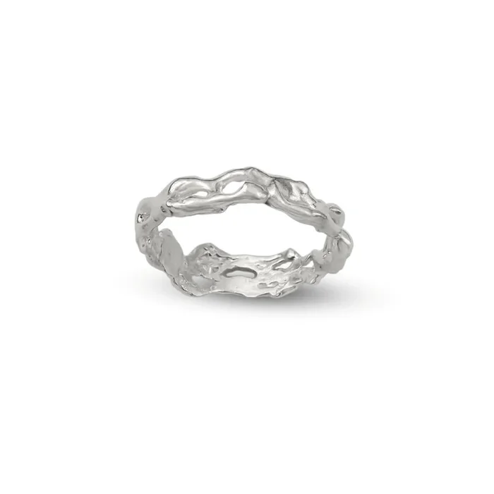 Silver Coral Ring