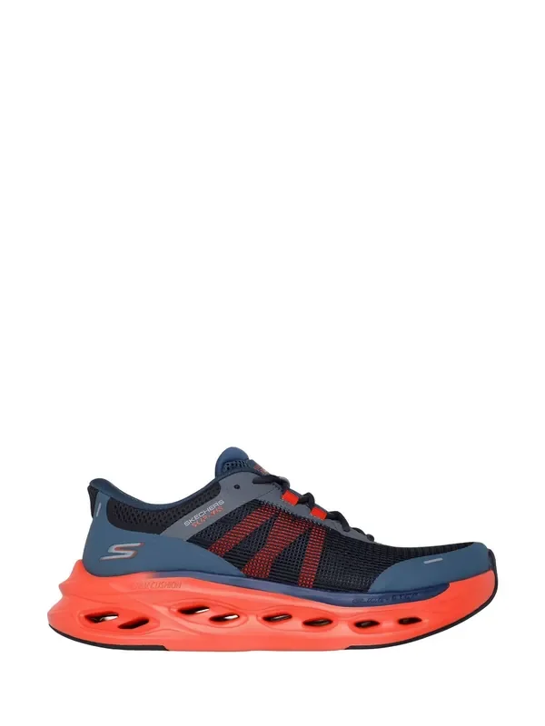 Skechers Blue Slip In Max Cushioning Glide-Step Running Trainers