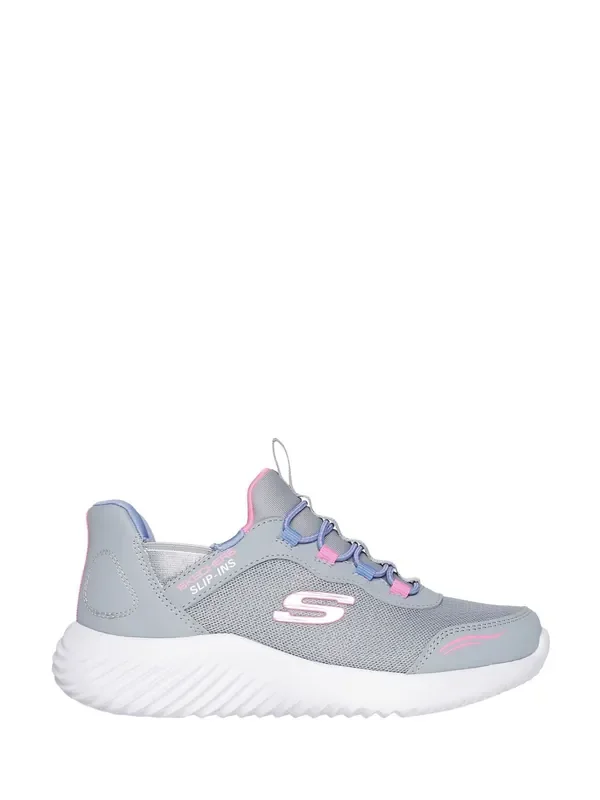 Skechers Grey Bounder Simple Cute Trainers