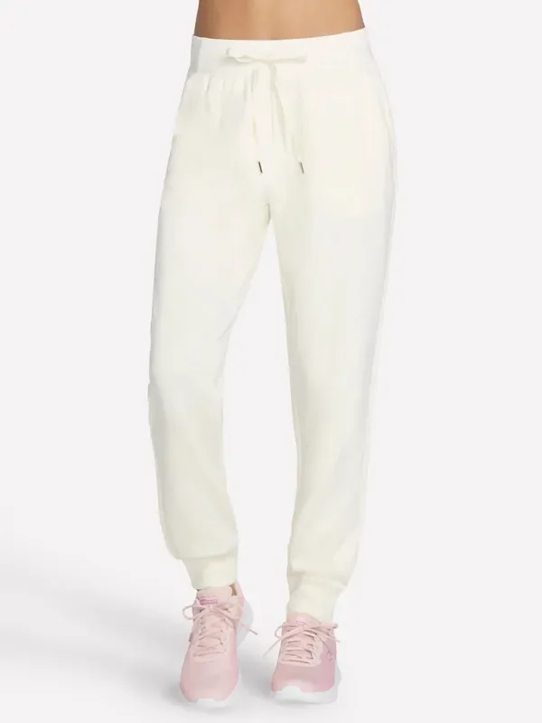 Skechers White Skechluxe Elevate Joggers
