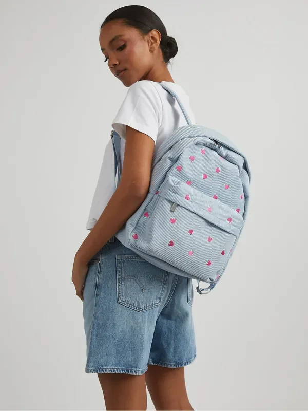 Skinnydip Blue Ditsy Strawberry Backpack