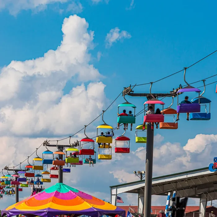 Skylift Over Cumming Fair