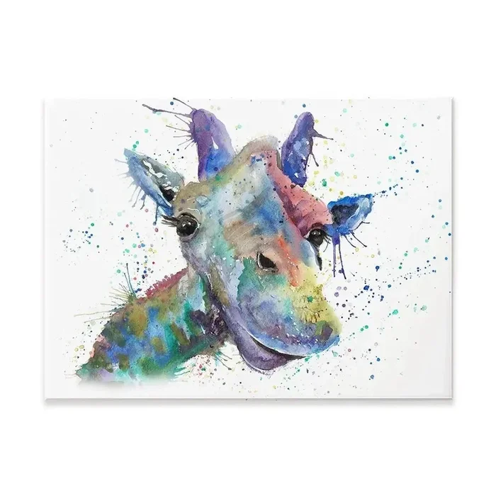 Smiling Giraffe Canvas Print