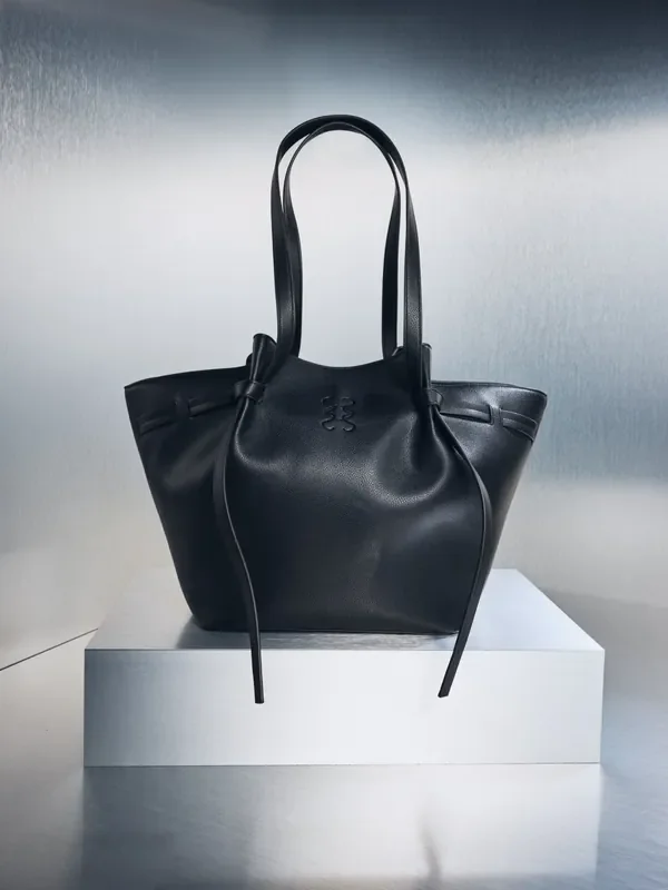 Smith & Soul Black Faux Leather Tote Bag