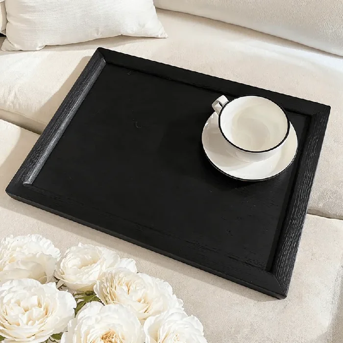 Soho Black Oak Veneer Sofa Table