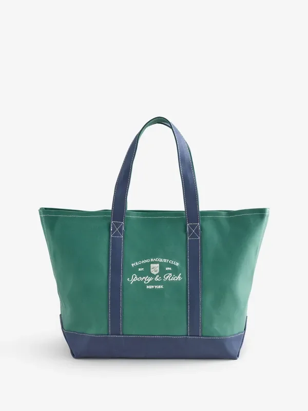 Sporty & Rich Blue Syracuse Two Tone Tote Bag