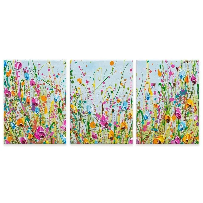 Spring Meadow Trio Canvas Print