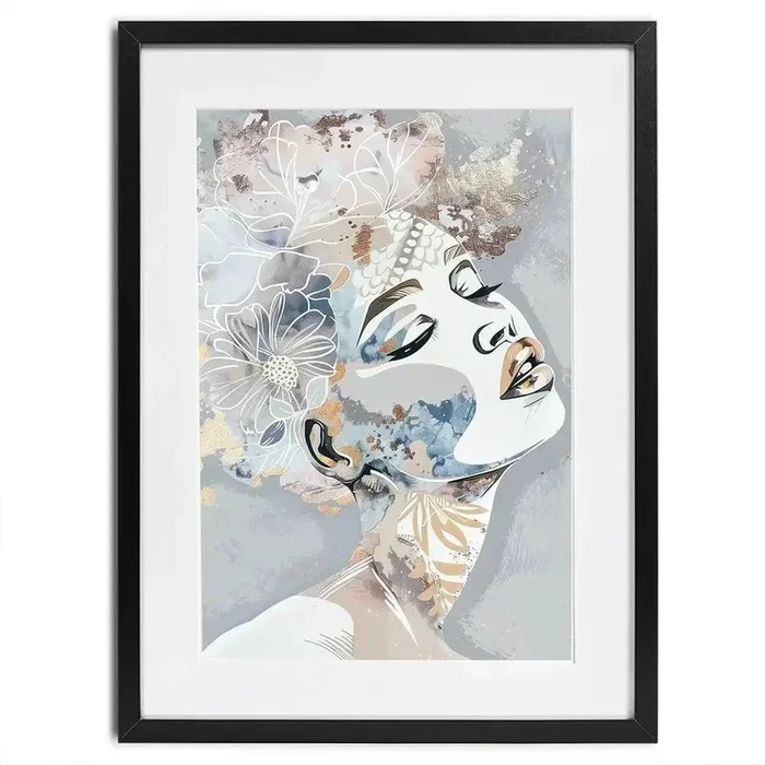 Stardust Blue Framed Art Print