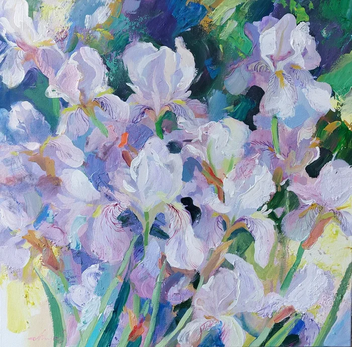 ”Summer Beauty” (2023) Acrylic painting by Anna Silabrama