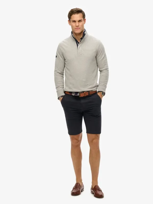 Superdry Blue Chrome Officer Chino Shorts