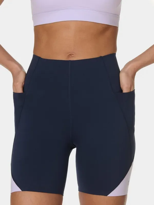 Sweaty Betty Black 6″ Inseam Power UltraSculpt High Waist 6″ Shorts