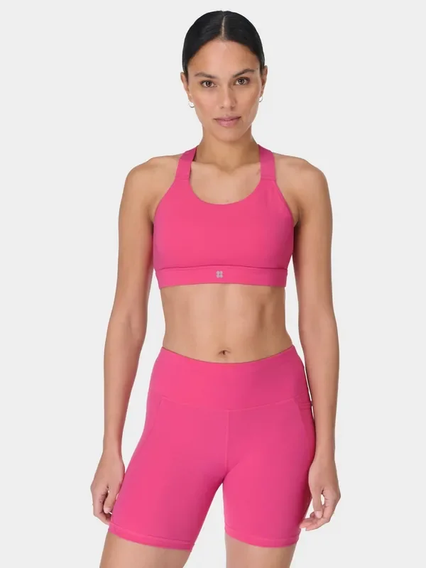 Sweaty Betty Pink Medium Power Support Sports Bra