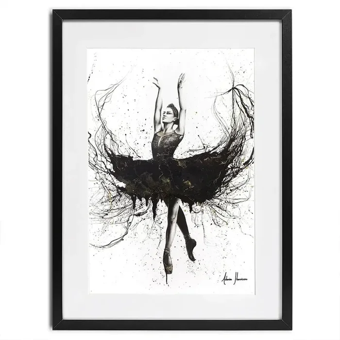 The Black Swan Framed Art Print