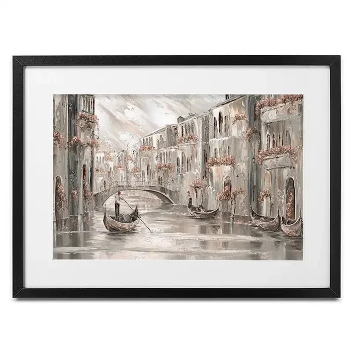 The Charm Of Venice Framed Art Print