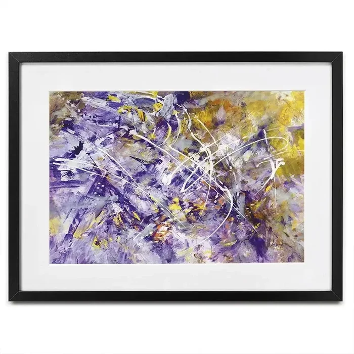 The Fury And Grace Of Lavender Framed Art Print