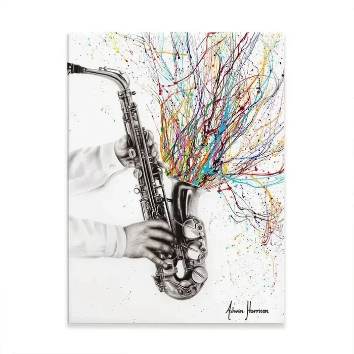 The Jazz Saxophone Canvas Print