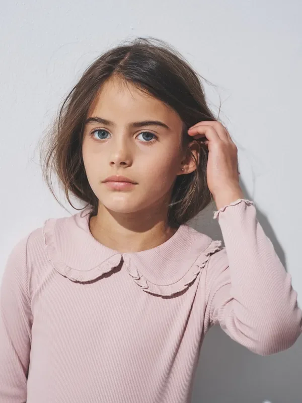 The Set Navy/Brown/Pink/White 4 Pack 4 Pack Long Sleeve Rib Collar Tops