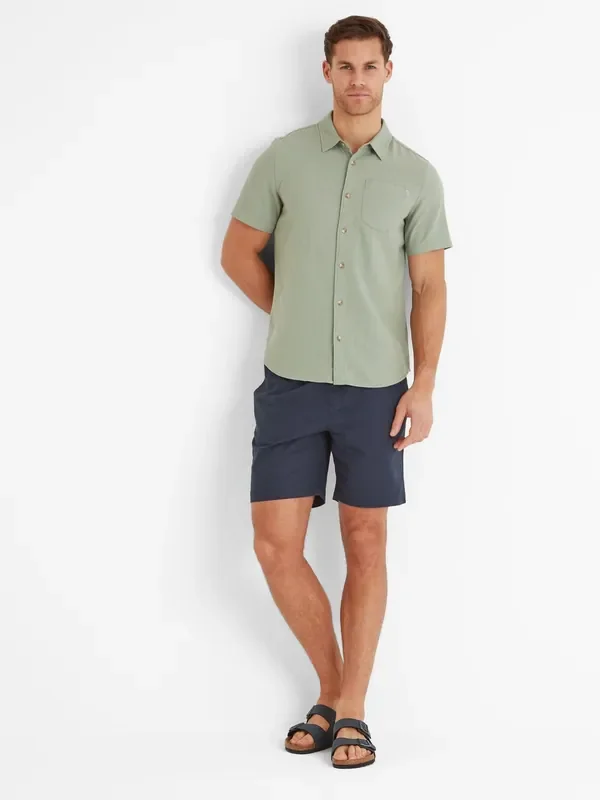 Tog 24 Green Mens Preston Pistachio 100% Cotton Shirt