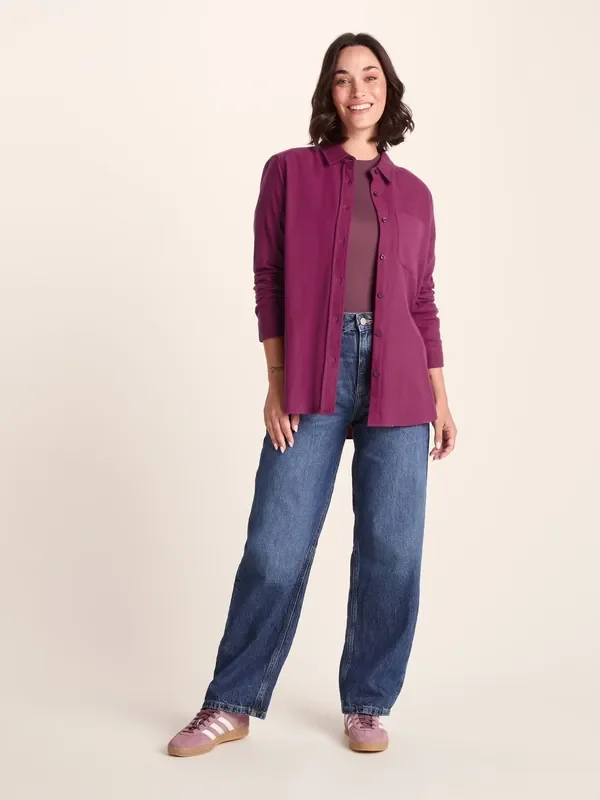 Tog 24 Red Womens Long Sleeve Teiga Shirt