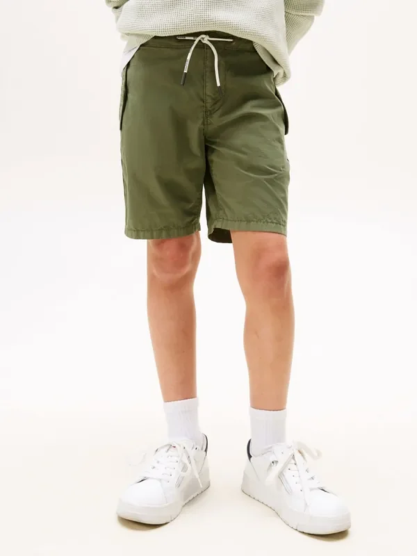 Tommy Hilfiger Green Pure Cotton Cargo Shorts