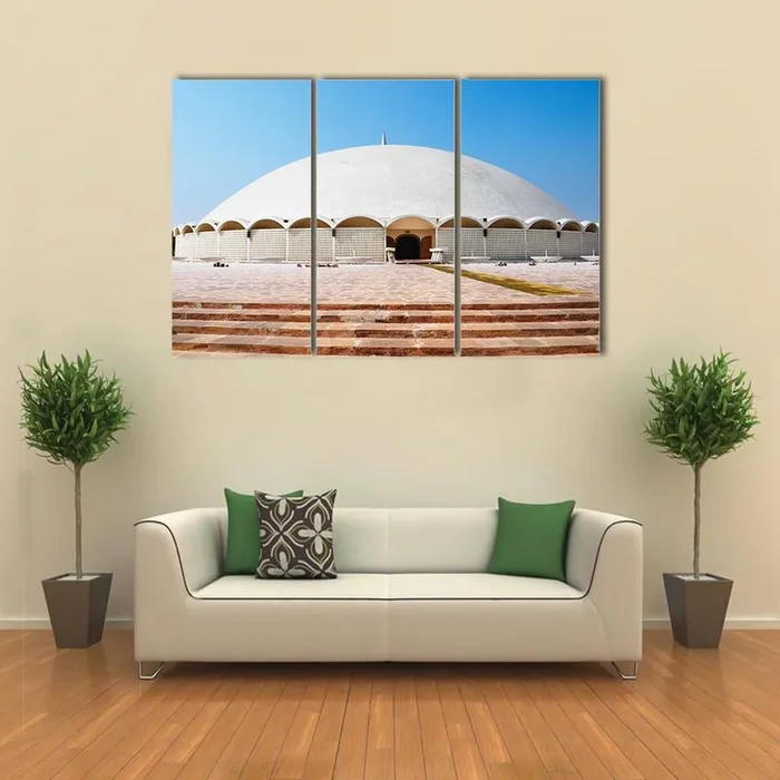 Tooba Mosque Dome and Stone Steps Canvas Wall Art