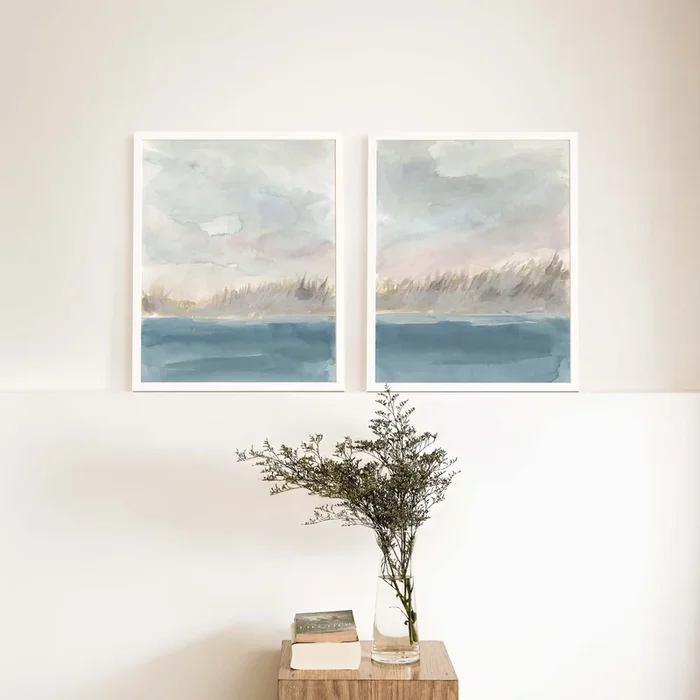 Tranquil Shoreline Retreat – Set of 2