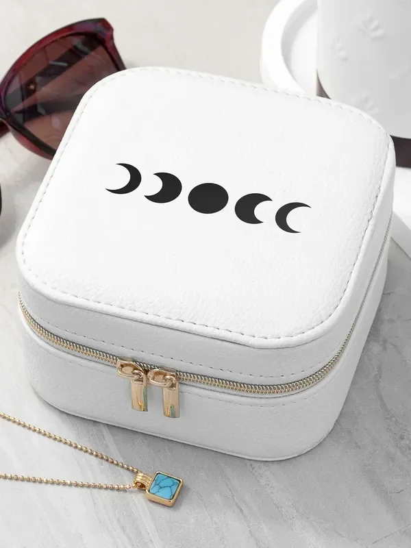 Treat Republic Customisable Icon Travel Jewellery Case Lunar Phase