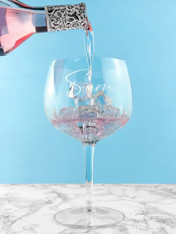 Treat Republic Personalised Crystal Glass Gin Goblet