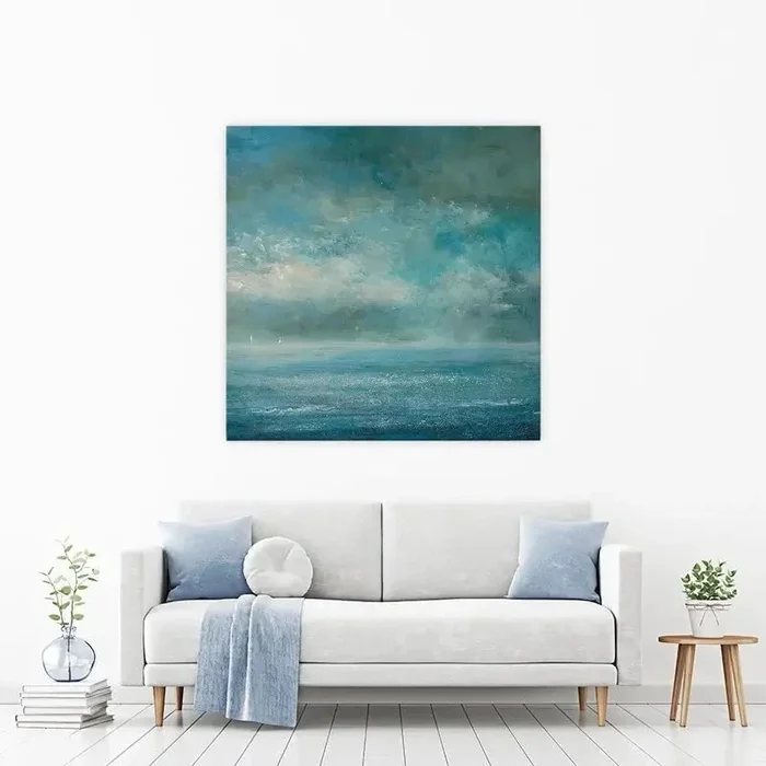Two Yachts In The Blue Canvas Print