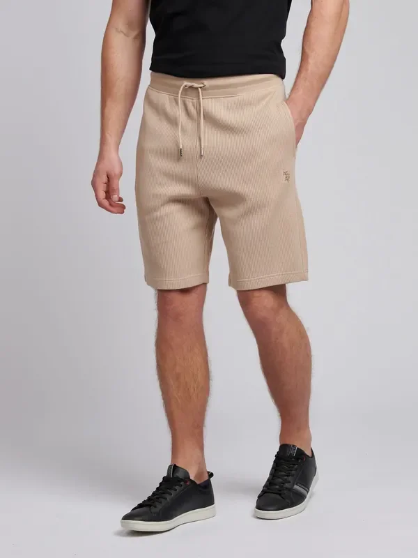 U.S. Polo Assn. Natural Mens Waffle Texture Shorts