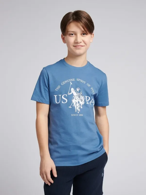 U.S. Polo Assn. Navy Blue Graphic Print T-Shirt