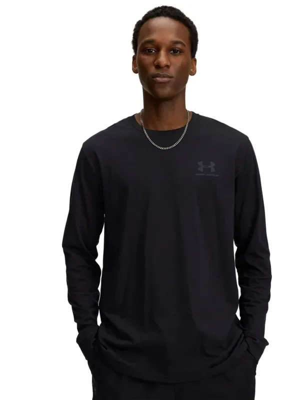 Under Armour Black Left Chest Long Sleeve T-Shirt