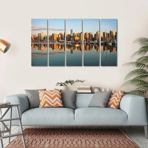 Vancouver Downtown Skyline Canvas Wall Art