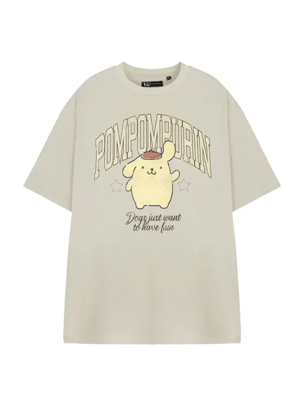 Vanilla Underground Brown Womens Hello Kitty Short Sleeve 100% Cotton T-Shirt