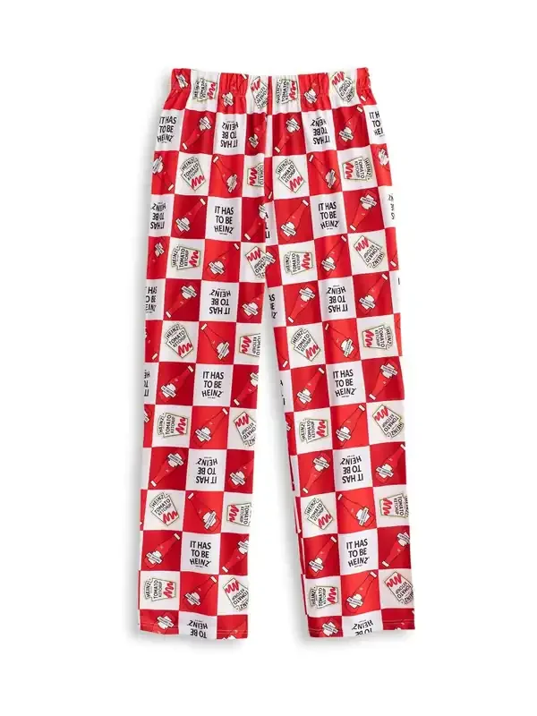 Vanilla Underground Red Mens Heinz Lounge 100% Cotton Joggers