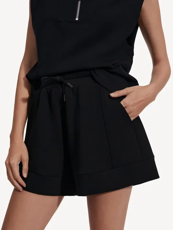Varley Black Atrium High Rise Shorts 4.5″ Seasons