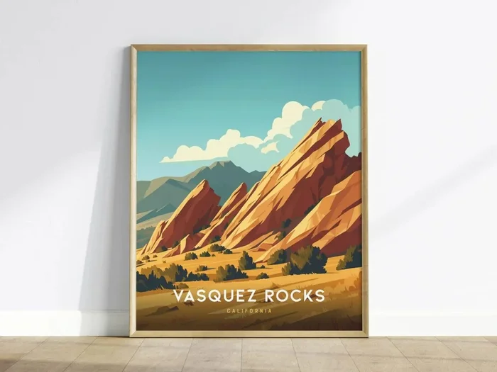 Vasquez Rocks Poster | Star Trek Filming Location California Landmark