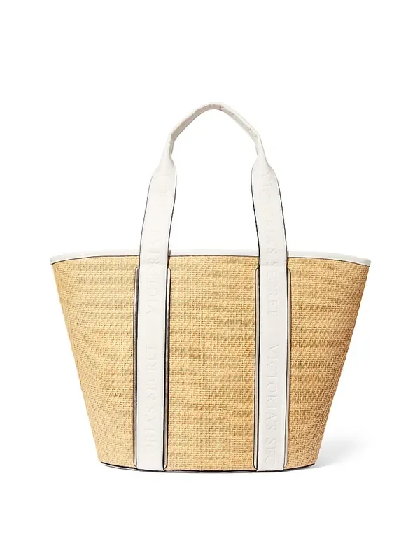 Victoria‘s Secret Brown Straw Tote Bag