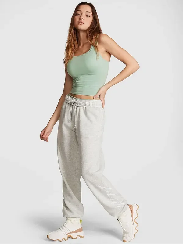 Victoria‘s Secret PINK Heather Stone Grey Cuffed Joggers