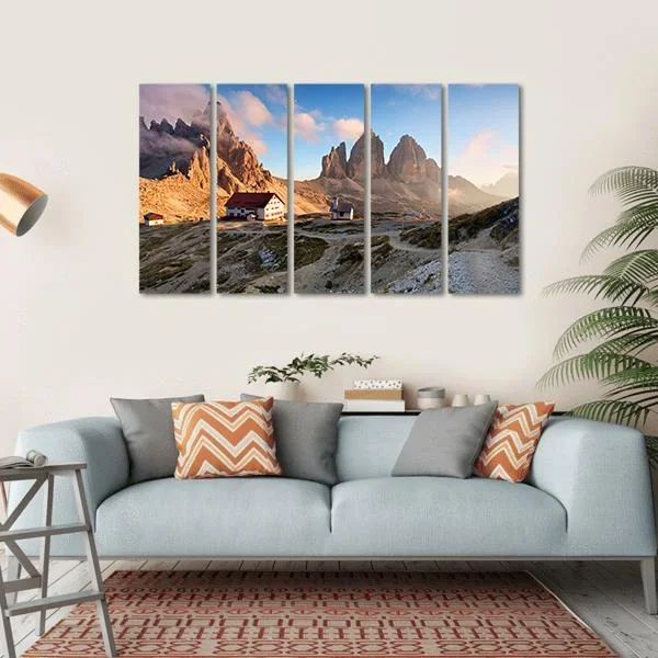 View Of Italy Dolomites Canvas Wall Art