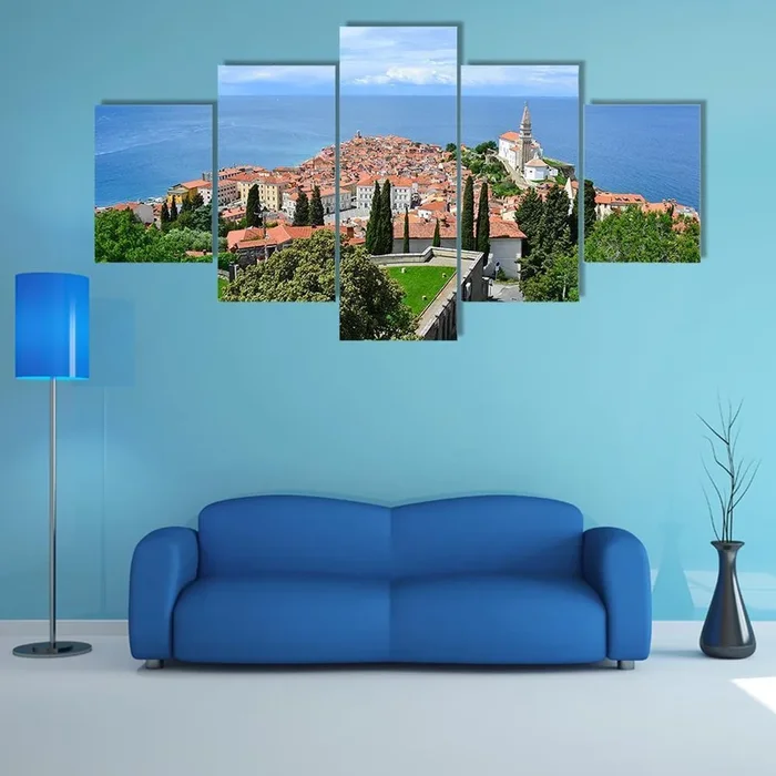 View of Piran, Slovenia Canvas Wall Art