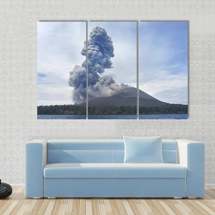 Volcano Eruption Anak Krakatau Indonesia Canvas Wall Art