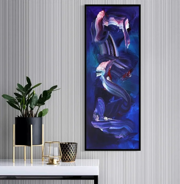 Walking In The Wind (2021) Acrylic painting by Paresh Nrshinga FRSA