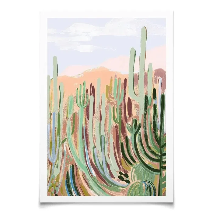 Warm Sunbaked Desert Art Print